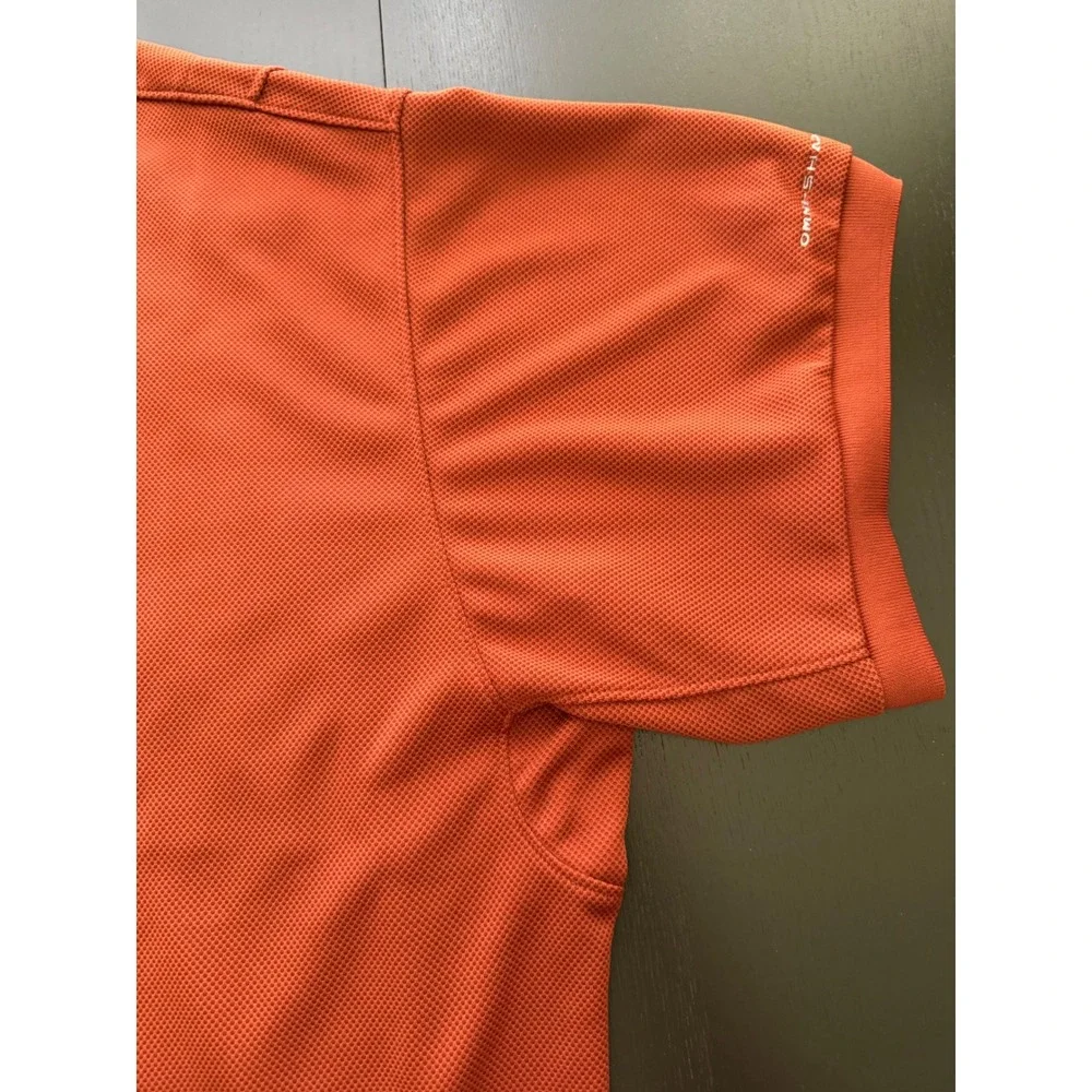 Columbia PFG Fishing Shirt Mens 4X Burnt Orange Vented Outdoor Polo